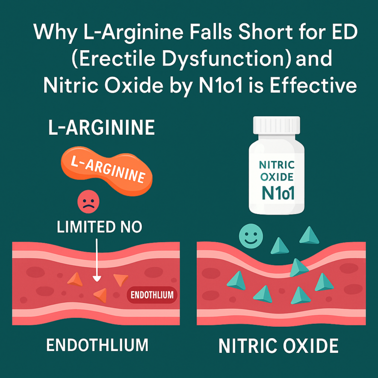 Why L-Arginine Falls Short for ED (Erectile Dysfunction)