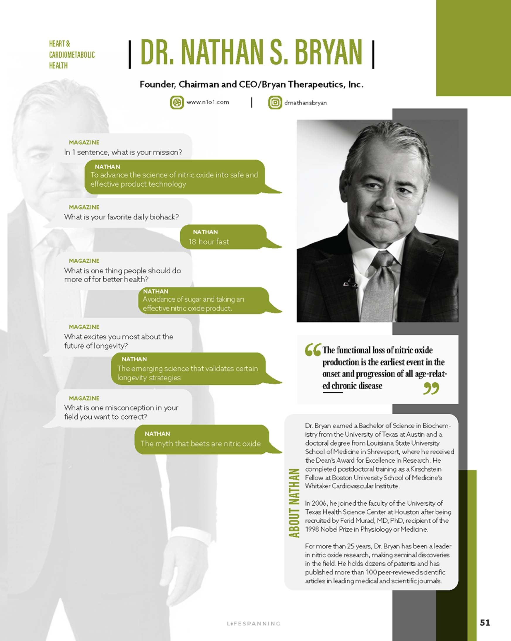 Lifespanning Top 50 Leaders Dr. Nathan Bryan